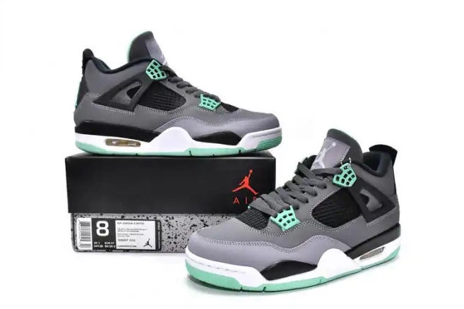 Rep 308497-033 Jordan 4 Retro Glow Green Air 0408